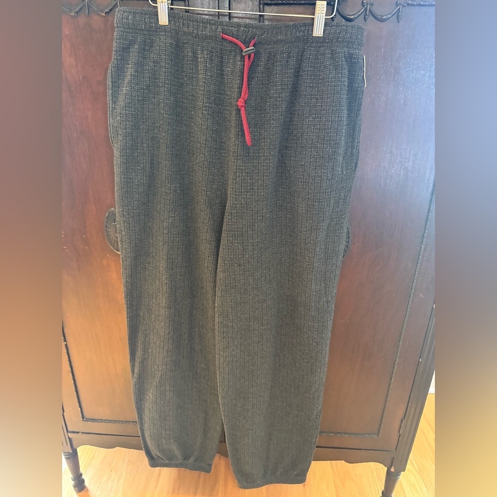 Geoffrey Beene Black Joggers with Red Accent
